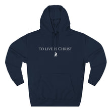 Load image into Gallery viewer, Christian 'To Live Is Christ' Hoodie – Minimal Faith Pullover