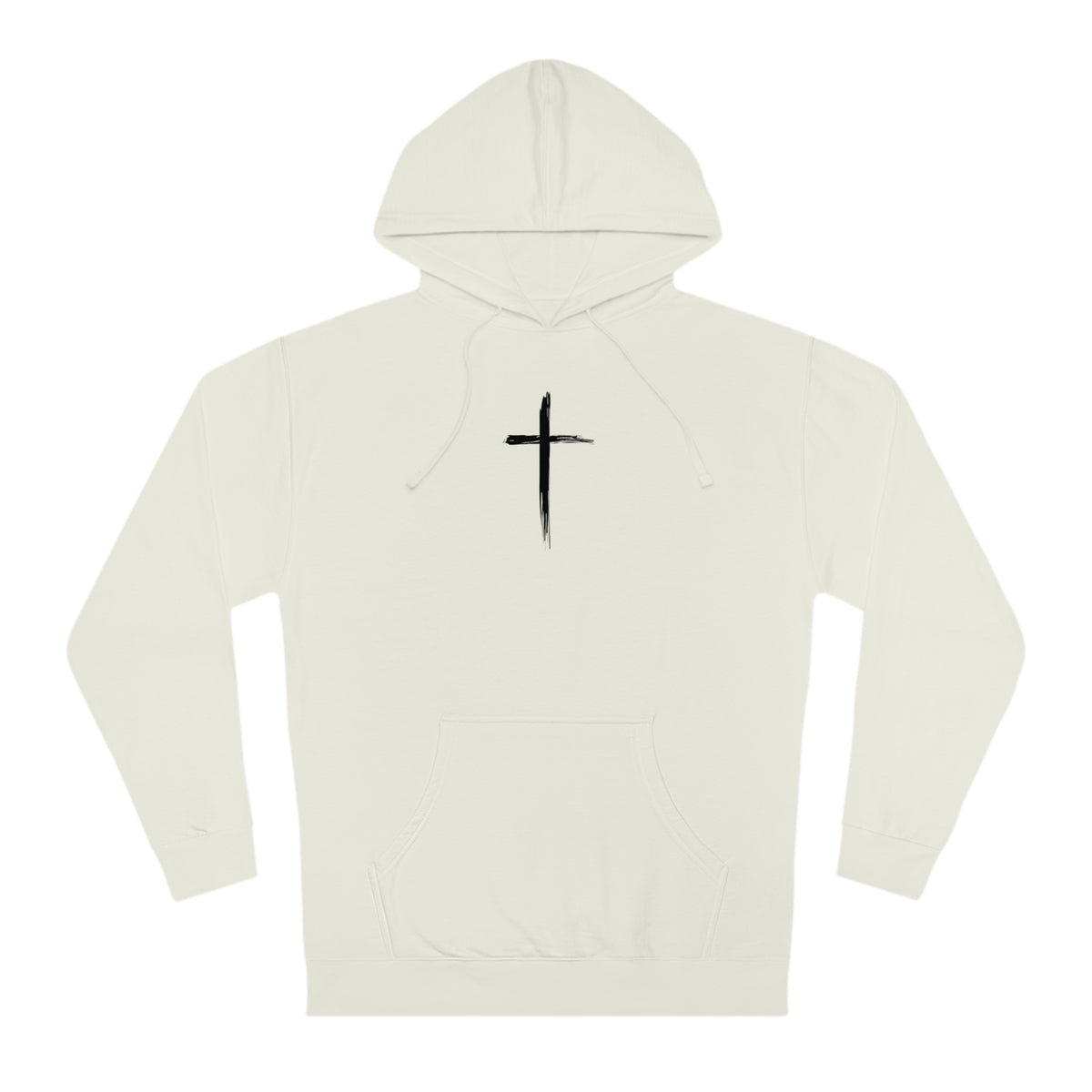 SHENHE Men's Graphic Cross Print Zip Up Drawstring Hoodie
